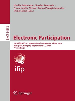 cover image of Electronic Participation